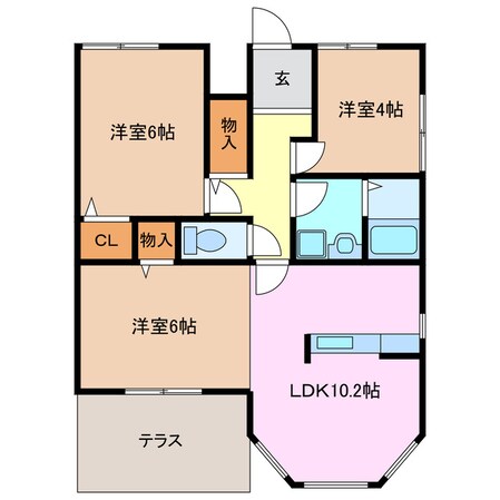 フラットカミーリアの物件間取画像